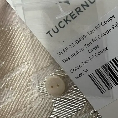 Tuckernuck Tan Fil Coupe Palmerston Dress Medium NEW Garden Floral Formal