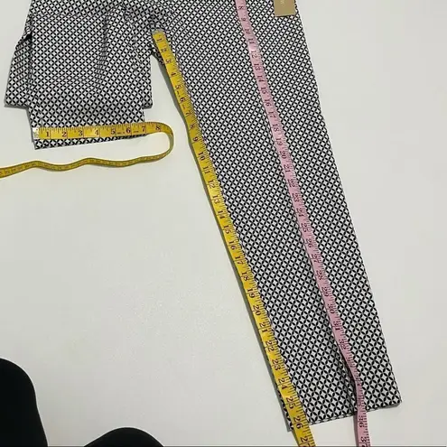 Hope & Harlow Straight Pants Black White Medium Black