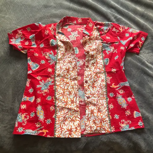 Neiman Marcus Funky Button Down Shirt