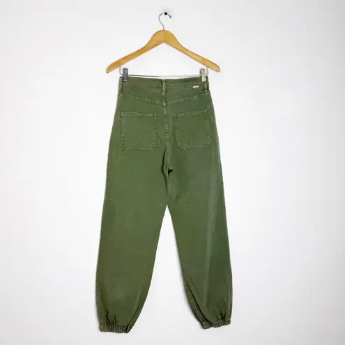 Mother Denim The Ripper Patch Springy Ankle Pants Size 27 Green