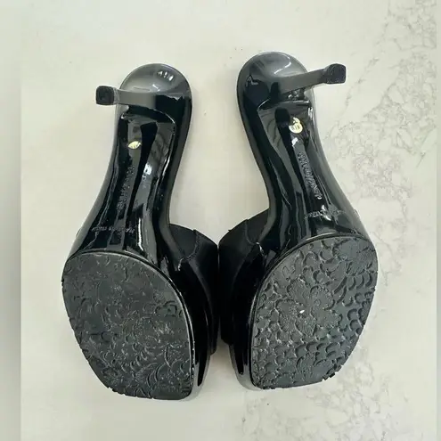 Vintage Couture Donald J Pliner Stiletto HEELS WITH BUCKLE size 9.5 Black