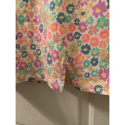 Wild Fable  Women's Plus Size 22 Floral Print Denim Jean Skirt