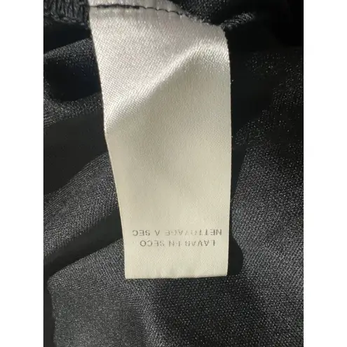 Donna Morgan Black Sparkle Metallic Knit Dolman Sleeve Midi Dress Size 12