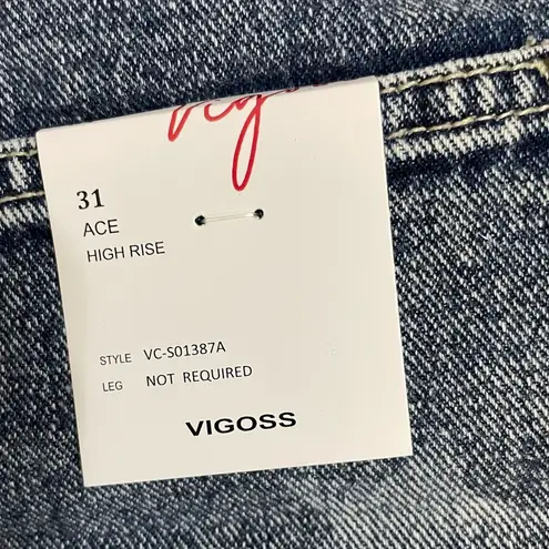 Vigoss NWT ® Stars ACE 3" High Rise Denim Shorts | Size 31 Raw Hem