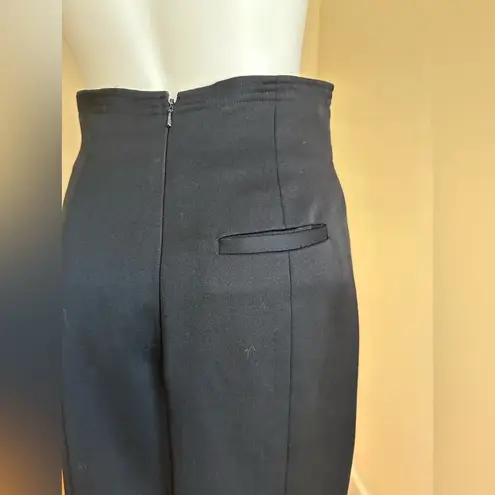 Magaschoni Henri Bendel Midi Skirt 100 % Wool Zipper & 1 Pocket In Back …