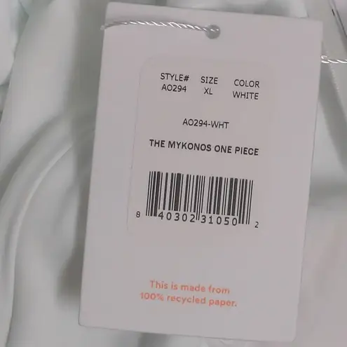 ANDIE The Mykonos One Piece Swimsuit White Size XL New