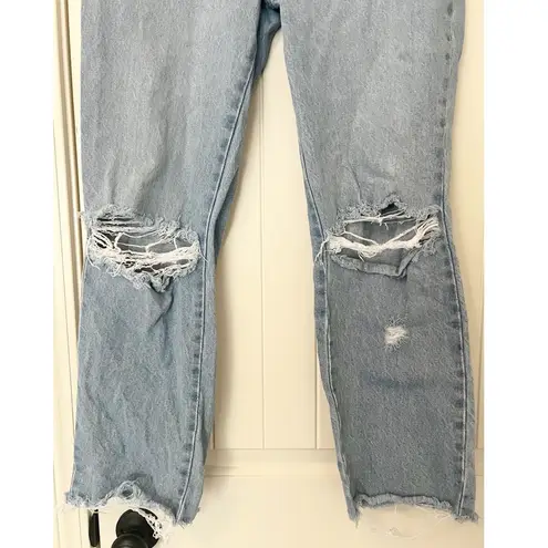 Rolla's Rolla’s Original Straight Light Wash High Rise Distressed Denim Jeans