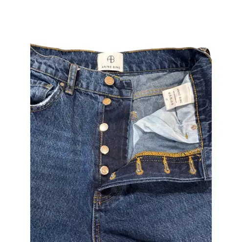 ANINE BING Sonya Jeans Women's High Rise Straight Leg Quiet Luxury Minimalist 28