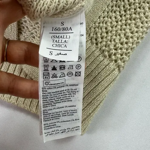 ALLSAINTS Cotton Zadie sparkle knit Tank Top size small