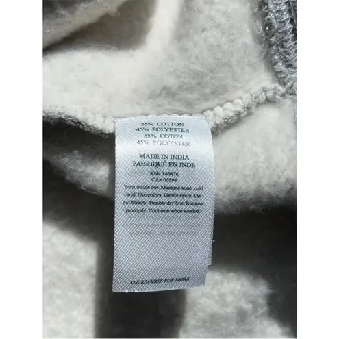 Faherty B. Yellowtail Love Crewneck Sweatshirt Size Small Gray Embroidered