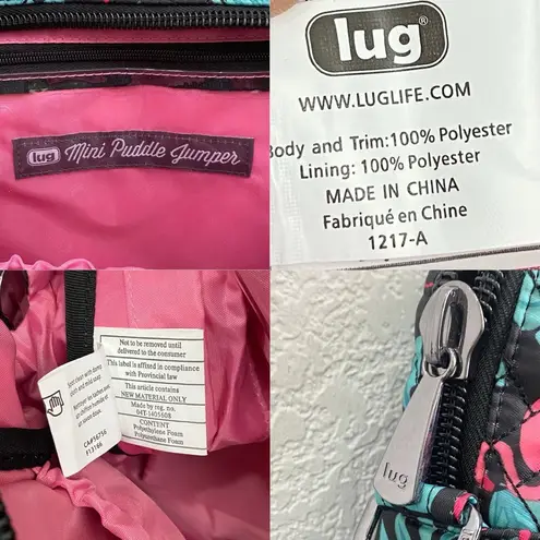 LUG Mini Puddle Jumper Flamingo Tropical Travel Bag Weekender Carry
