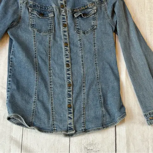 Hard Rock Cafe Vintage Philadelphia size XL women’s blue denim jacket