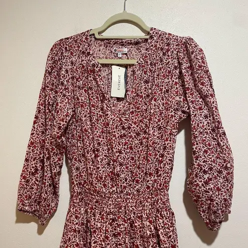 Sundry NEW Sz 2=US S Small Evereve Ditsy Smocked Dress Floral Blouson Mini Dress