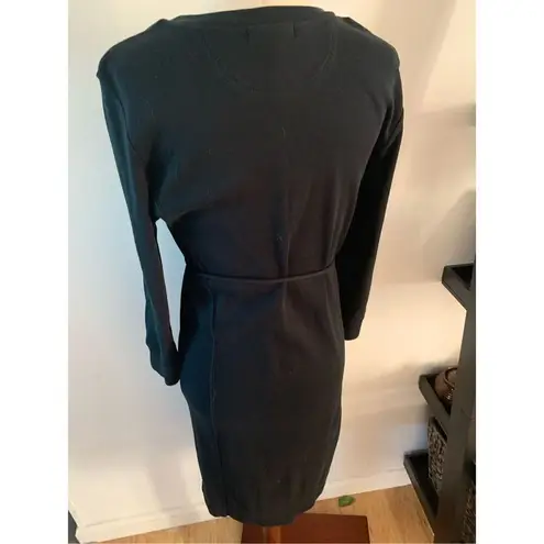 Ralph Lauren Lauren jeans, medium black stretchy cotton dress with a tie quarter Black