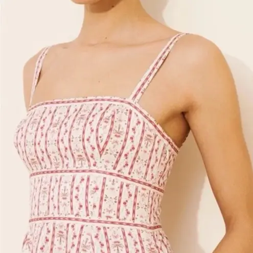 Hill House Margot Floral Emma Ikat Stripe Dress