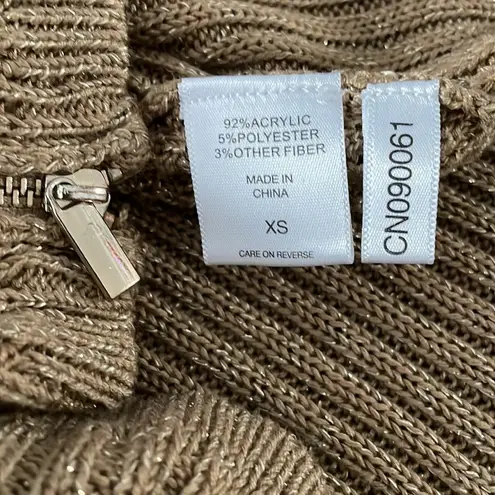 New York And Company Gold Color 3/4 Sleeve Sweater Size XS