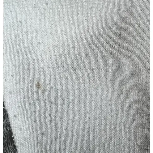 Top Stitch by Morning Sun Sweater Women Size Medium White Embroidered Button Vtg