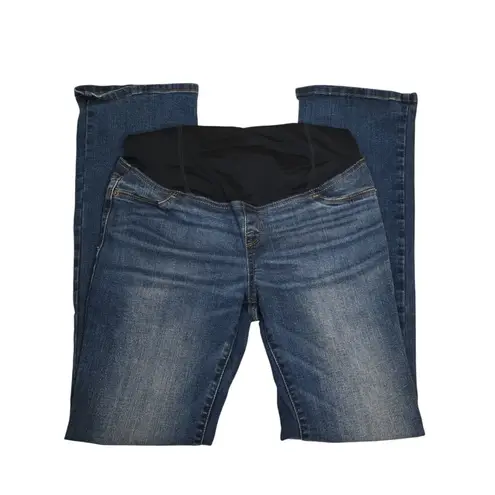 Isabel Maternity Womens 4/27 Skinny Bootcut Jeans Blue