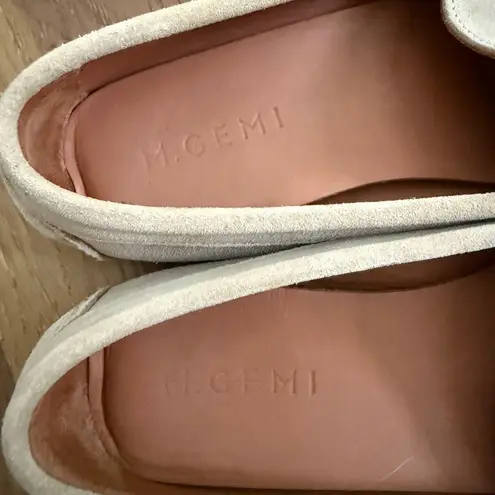 M Gemi The Felize Suede Driving Moccasin Loafer Latte $228 39.5 8.5 Tan