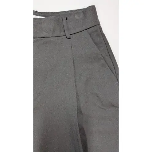 ANINE BING Pants High-Waisted Pleated Trousers Black Womens XS