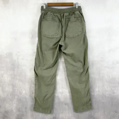 Faherty Women Traveler Pants S Utility Pull On Dark Olive Street Soft Girl