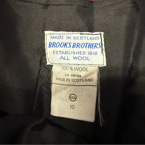 Brooks Brothers 100% Wool Plaid Skirt – Made in Scotland – Vintage – Size 10