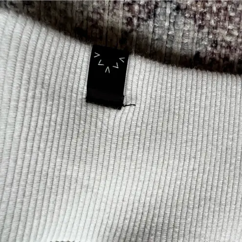 Varley Vine Half Zip Pullover Sweater Jacket Ivory Size XS Ribbed Sweatshirt