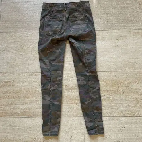 Anthropologie  Slim Camo Button Fly‎ Jefferson Utility Pants Women's Size 25