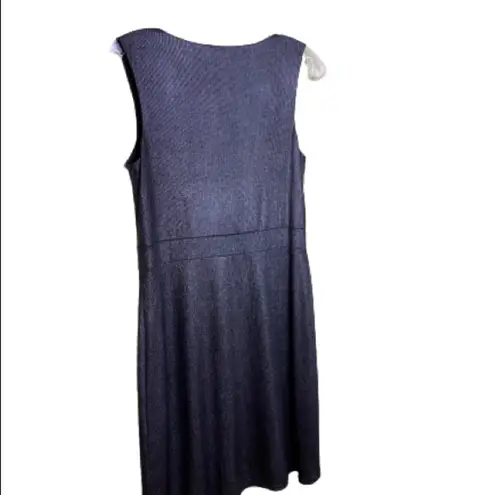 #15 Cowl Neck Smokey Metallic Silver Dress Size 2