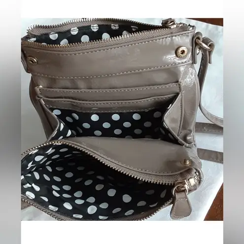 Coco + Carmen Shiny Taupe Crossbody Bag