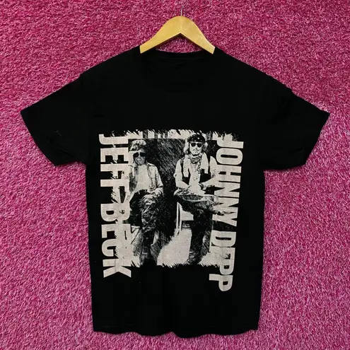 Jeff Beck Johnny Depp California Nevada Rock Duo Tour Tee Small