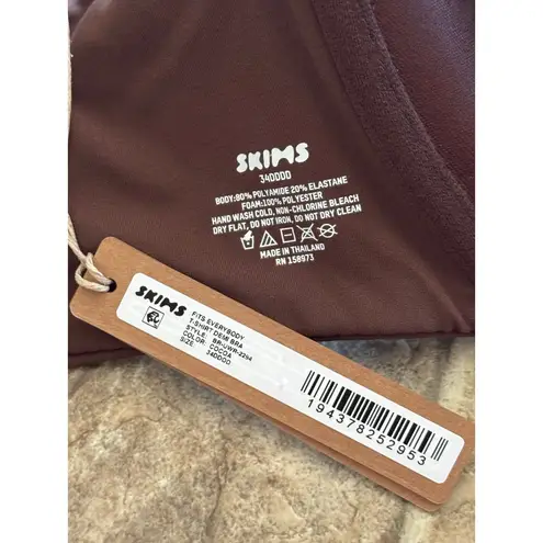 SKIMS Fits Everybody T-shirt Demi Bra Cocoa Size 34DDDD