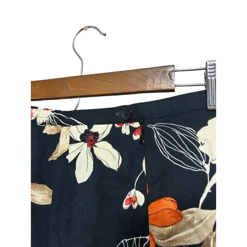 Alfred Dunner Alfred Dunner Women's Floral Maxi Skirt Red White Orange Black Size 8