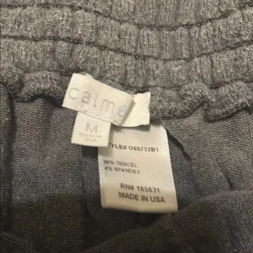 Johnny Was Calme Gray Athletic Shorts with Soft Cotton Blend