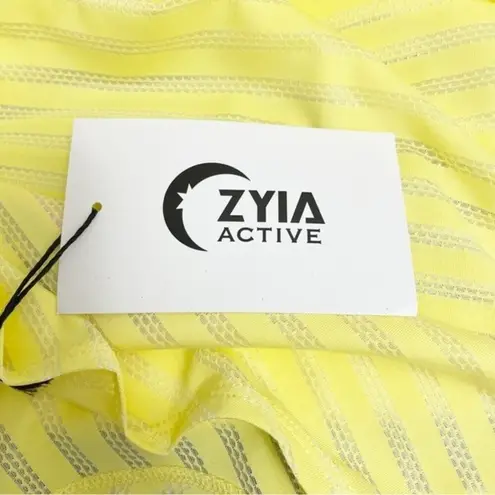 Zyia NWT  Active Lemon Nimbus Brighter Tank Quick Dry Muscle Tee Size Medium NEW