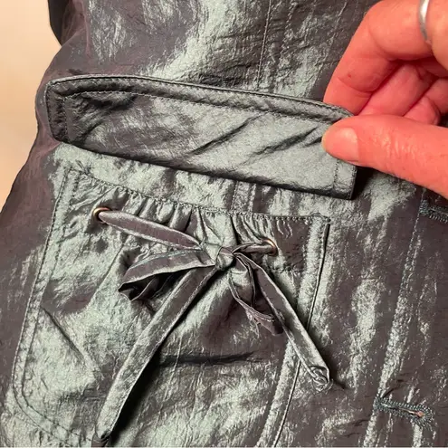 Elliot Lauren taffeta jacket Blue Size 6