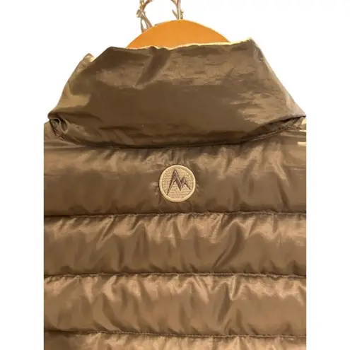 Marmot Grey Gray 800 Fill Down Puffer Vest Lightweight Quilted Women's Size XS