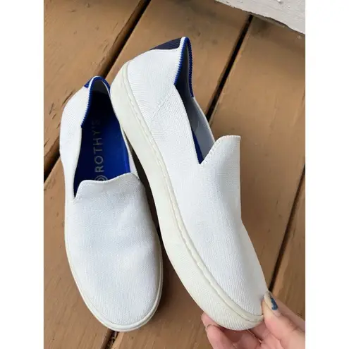 Rothy's  White Knit Slip On Sneakers 6.5