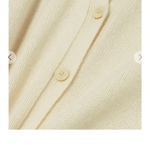 Theory 100% wool & cashmere cardigan in cream