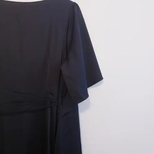 Baltic Born Vara Satin Maxi Wrap Dress Short Sleeve New Without Tags