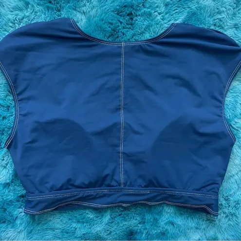 Bleu Rod Beattie A FINE LINE CAP SLEEVE BIKINI TOP Size 12