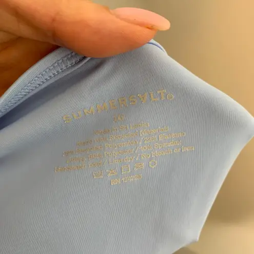 Summersalt The Wave Sky Blue Mountain One Piece Swim Womens 16