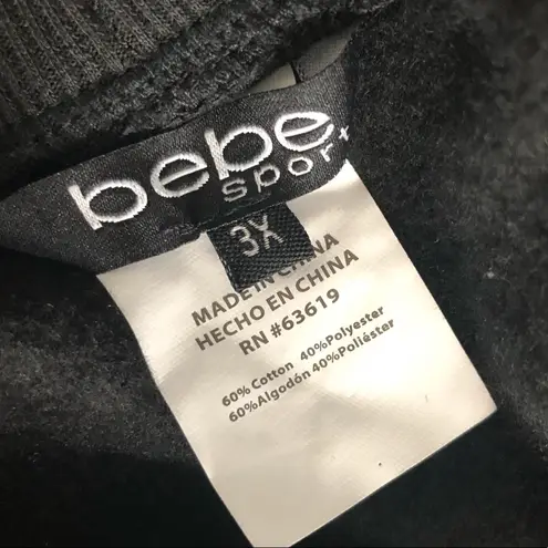 Bebe  Sport Jogger Pants with Pockets in Black, Size 3X New w/Tag Retail $84