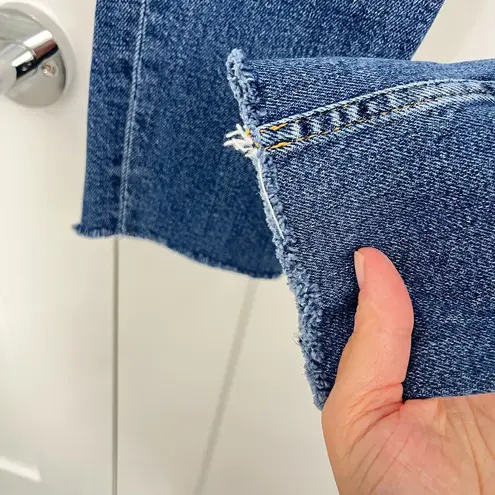 RE/DONE Size 25 Blue Stretch High Rise Ankle Crop Jeans