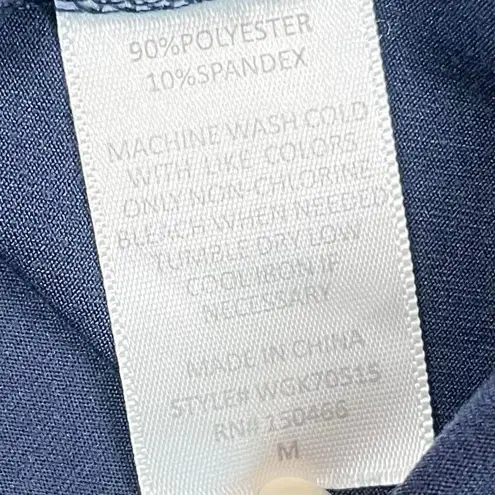 Market & Spruce Navy Blue T-Shirt A-Line Short Sleeve Pocket Dress Medium