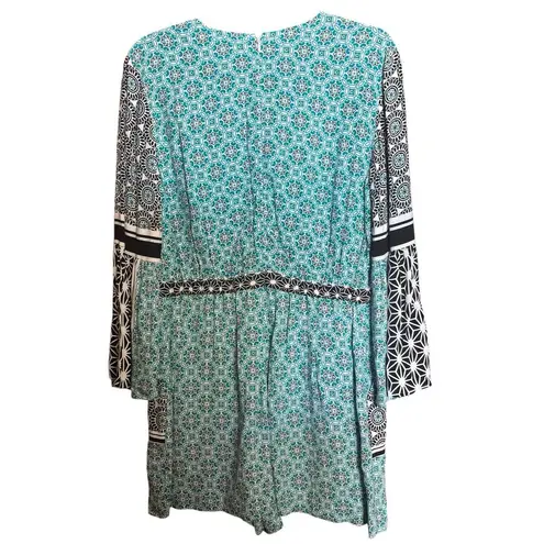 Ann Taylor  LOFT Romper Womens Small Multicolor Boho Paisley Artsy One Piece - Image 6