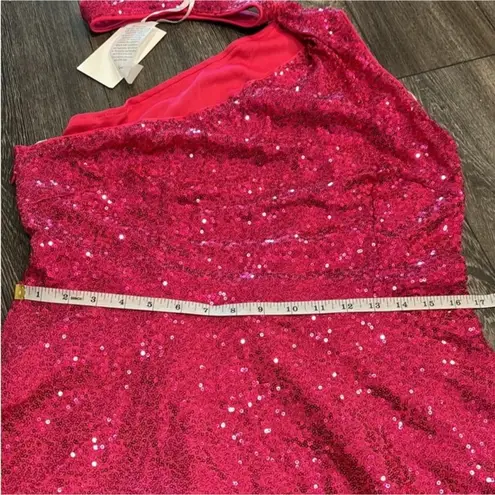 Grace Karin Grace Karen Hot Pink Sequenced Halter Top Size XL (NWOT)