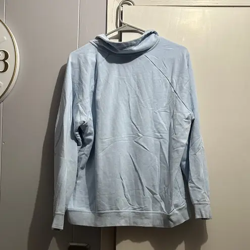 Nike  Sky Blue Half-Zip Hoodie
