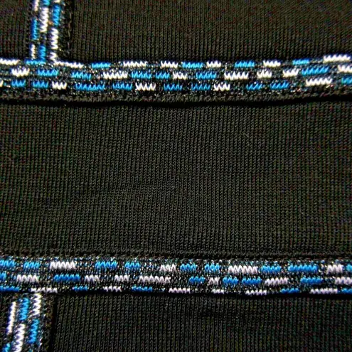 Ming Wang NWT Mosaic Trim Knit Dress in Black XS