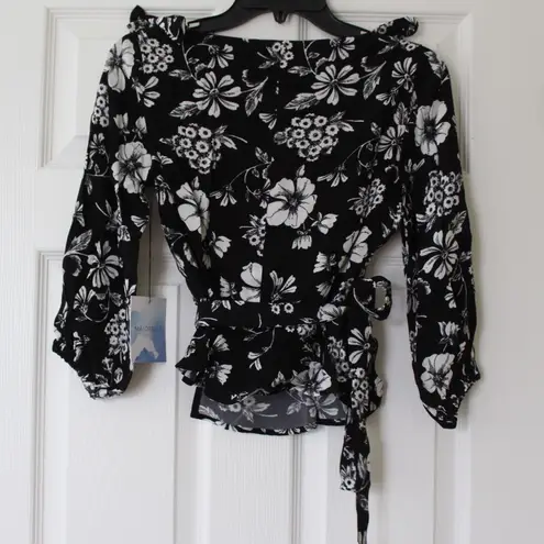 Majorelle  |Stevie Top Black Woodland Floral